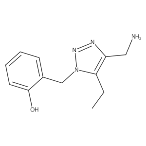 2-{[4-(aminomethyl)-5-ethyl-1H-1,2,3-triazol-1-yl]methyl}phenol结构式