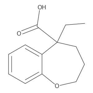 5-Ethyl-2,3,4,5-tetrahydro-1-benzoxepine-5-carboxylic acid Structure