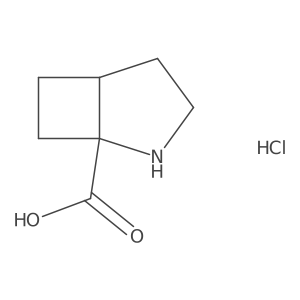 (1R,5R)-2-azabicyclo[3.2.0]heptane-1-carboxylic acid hydrochloride Structure
