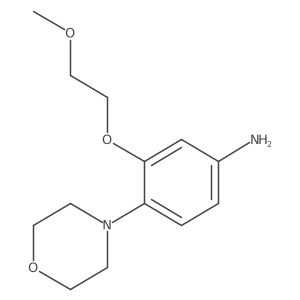 3-(2-Methoxyethoxy)-4-morpholinoaniline Structure