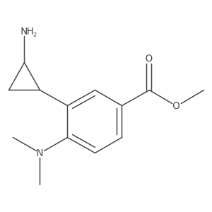 rac-methyl 3-[(1R,2S)-2-aminocyclopropyl]-4-(dimethylamino)benzoate Structure