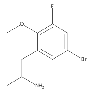 (2S)-1-(5-bromo-3-fluoro-2-methoxyphenyl)propan-2-amine Structure