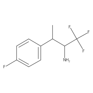 1,1,1-Trifluoro-3-(4-fluorophenyl)butan-2-amine结构式