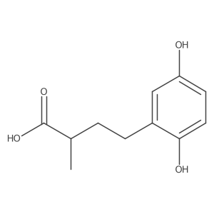 4-(2,5-Dihydroxyphenyl)-2-methylbutanoic acid结构式
