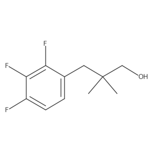 2,2-Dimethyl-3-(2,3,4-trifluorophenyl)propan-1-ol结构式