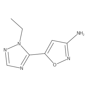 5-(1-ethyl-1H-1,2,4-triazol-5-yl)-1,2-oxazol-3-amine结构式