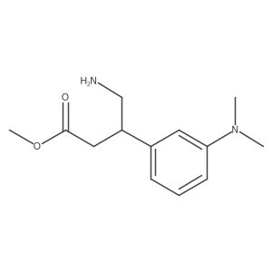Methyl 4-amino-3-[3-(dimethylamino)phenyl]butanoate结构式
