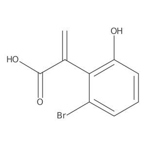 2-(2-Bromo-6-hydroxyphenyl)prop-2-enoic acid结构式