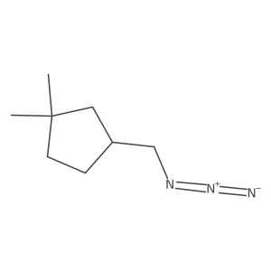 3-(Azidomethyl)-1,1-dimethylcyclopentane结构式
