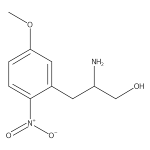 2-Amino-3-(5-methoxy-2-nitrophenyl)propan-1-ol结构式