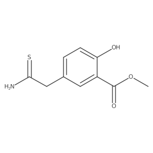 Methyl 5-(carbamothioylmethyl)-2-hydroxybenzoate结构式