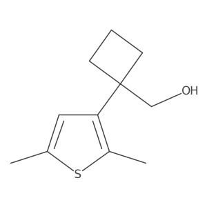 [1-(2,5-Dimethylthiophen-3-yl)cyclobutyl]methanol结构式
