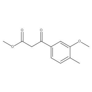 Methyl 3-(3-methoxy-4-methylphenyl)-3-oxopropanoate结构式