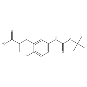 3-(5-{[(Tert-butoxy)carbonyl]amino}-2-fluorophenyl)-2-methylpropanoic acid Structure