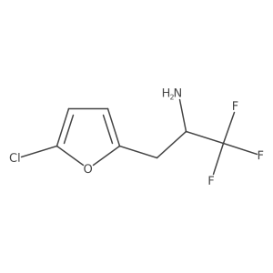 3-(5-Chlorofuran-2-yl)-1,1,1-trifluoropropan-2-amine Structure
