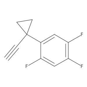1-(1-Ethynylcyclopropyl)-2,4,5-trifluorobenzene Structure