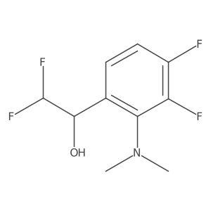 1-[2-(Dimethylamino)-3,4-difluorophenyl]-2,2-difluoroethan-1-ol结构式