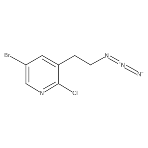 3-(2-Azidoethyl)-5-bromo-2-chloropyridine Structure