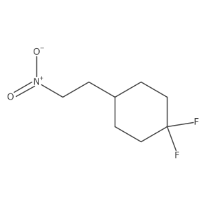1,1-Difluoro-4-(2-nitroethyl)cyclohexane结构式