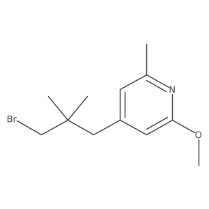 4-(3-Bromo-2,2-dimethylpropyl)-2-methoxy-6-methylpyridine结构式
