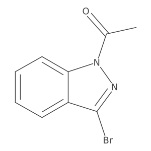 1-(3-Bromo-1H-indazol-1-yl)ethanone结构式