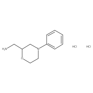 [(2S)-4-Phenylmorpholin-2-yl]methanamine;dihydrochloride结构式