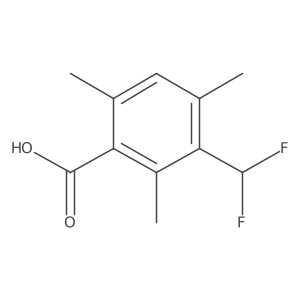 3-(Difluoromethyl)-2,4,6-trimethylbenzoic acid结构式