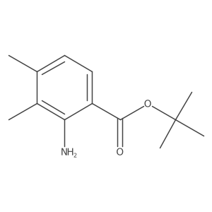 Tert-butyl 2-amino-3,4-dimethylbenzoate结构式