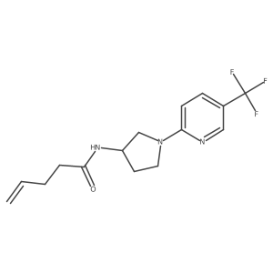 N-(1-(5-(trifluoromethyl)pyridin-2-yl)pyrrolidin-3-yl)pent-4-enamide Structure