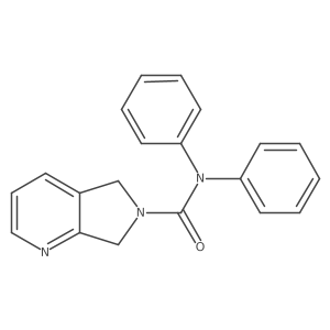 N,N-diphenyl-5H-pyrrolo[3,4-b]pyridine-6(7H)-carboxamide Structure
