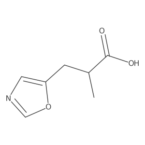 (S)-2-Methyl-3-(oxazol-5-yl)propanoic acid Structure