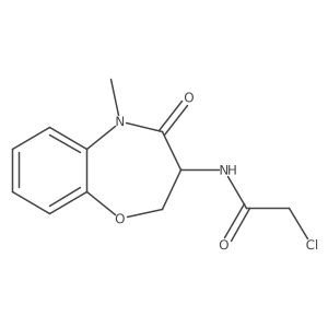 2-Chloro-N-[(3R)-5-methyl-4-oxo-2,3-dihydro-1,5-benzoxazepin-3-yl]acetamide Structure