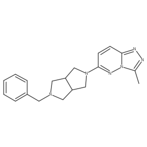 6-{5-Benzyl-octahydropyrrolo[3,4-c]pyrrol-2-yl}-3-methyl-[1,2,4]triazolo[4,3-b]pyridazine结构式