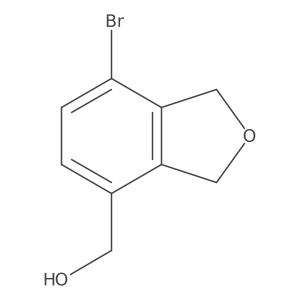 7-Bromo-1,3-dihydro-4-isobenzofuranmethanol结构式