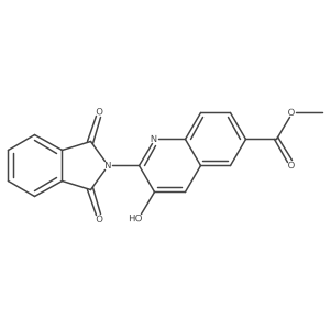 Methyl 2-(1,3-dioxoisoindolin-2-yl)-3-hydroxyquinoline-6-carboxylate Structure