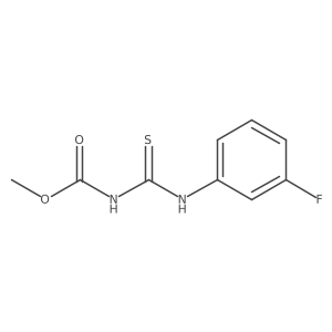methyl N-[(3-fluorophenyl)carbamothioyl]carbamate结构式