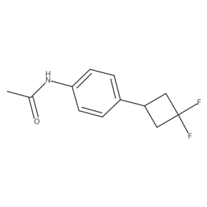 N-[4-(3,3-difluorocyclobutyl)phenyl]acetamide结构式