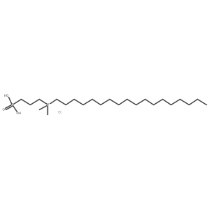 (3-Propylphosphonic acid)-N,N-dimethyl-N-octadecyl ammonium chloride Structure