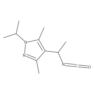 4-(1-isocyanatoethyl)-3,5-dimethyl-1-(propan-2-yl)-1H-pyrazole Structure