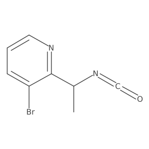 3-Bromo-2-(1-isocyanatoethyl)pyridine Structure