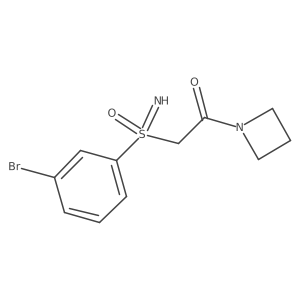 [2-(Azetidin-1-yl)-2-oxoethyl](3-bromophenyl)imino-lambda6-sulfanone结构式