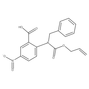 2-{Benzyl[(prop-2-en-1-yloxy)carbonyl]amino}-5-nitrobenzoic acid Structure