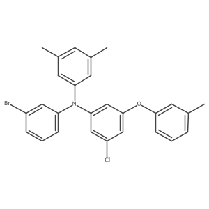 N-(3-Bromophenyl)-3-chloro-N-(3,5-dimethylphenyl)-5-(m-tolyloxy)aniline结构式