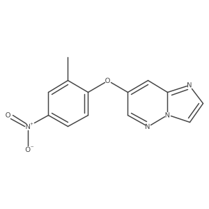 7-(2-Methyl-4-nitrophenoxy)imidazo[1,2-b]pyridazine结构式