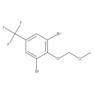 1,3-Dibromo-2-(methoxymethoxy)-5-(trifluoromethyl)benzene Structure