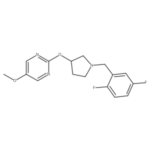2-({1-[(2,5-Difluorophenyl)methyl]pyrrolidin-3-yl}oxy)-5-methoxypyrimidine结构式