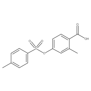 2-Methyl-4-[(4-methylbenzenesulfonyl)oxy]benzoic acid Structure