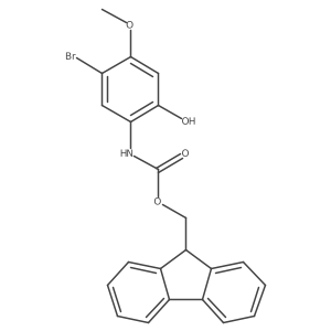 (9H-fluoren-9-yl)methyl N-(5-bromo-2-hydroxy-4-methoxyphenyl)carbamate结构式