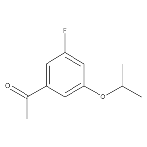 1-(3-Fluoro-5-isopropoxyphenyl)ethanone结构式