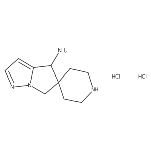 (S)-4'H,6'H-Spiro[piperidine-4,5'-pyrrolo[1,2-b]pyrazol]-4'-amine dihydrochloride Structure